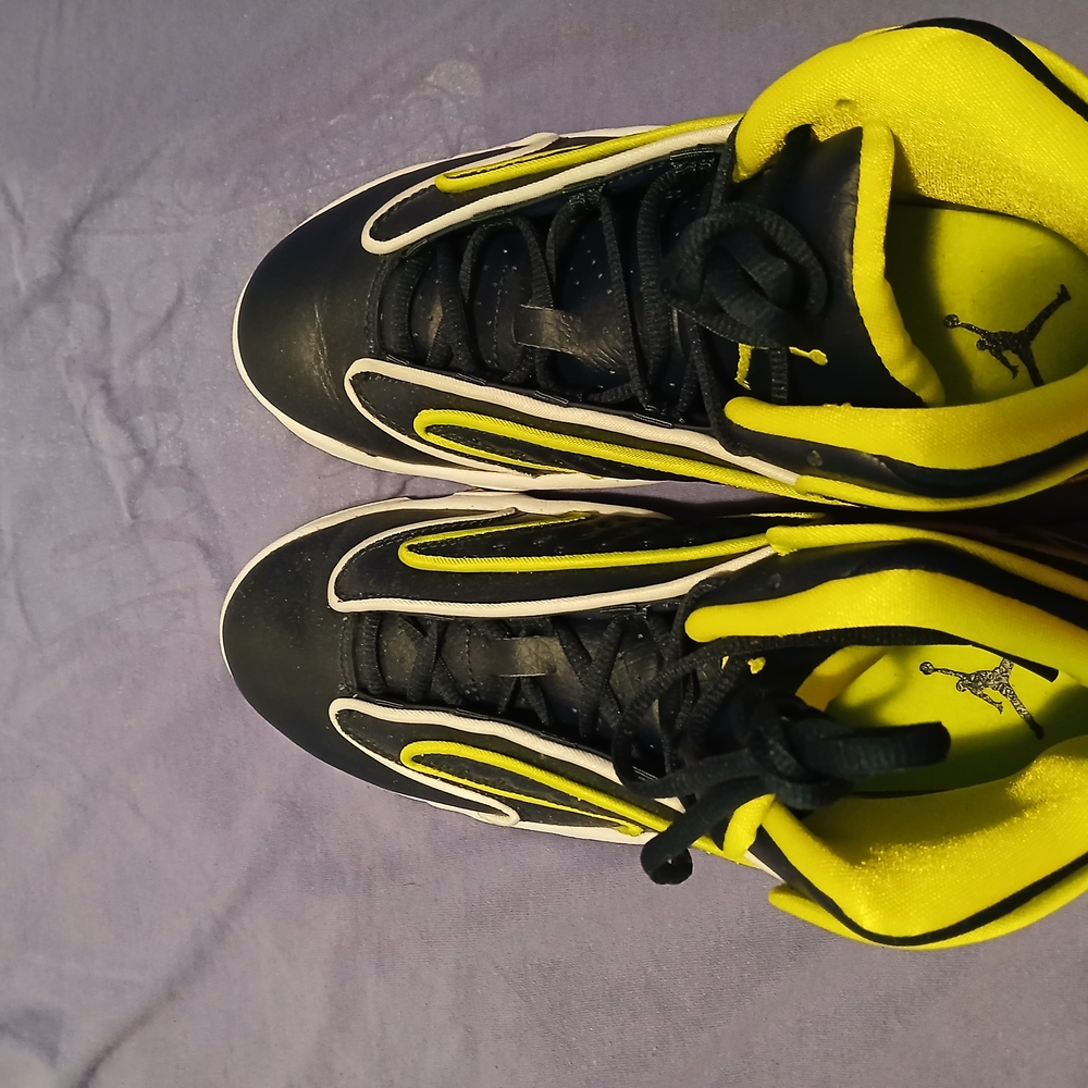 Kids Black and Yellow Sneakers
